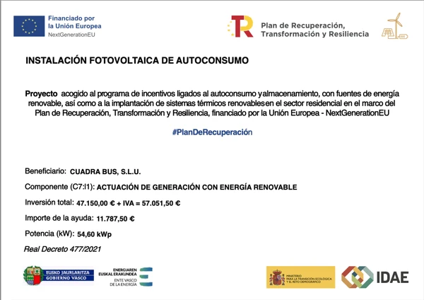 Subvención transporte sostenible
